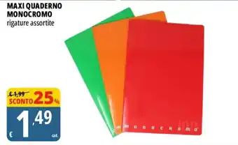 Maxi quaderno monocromo