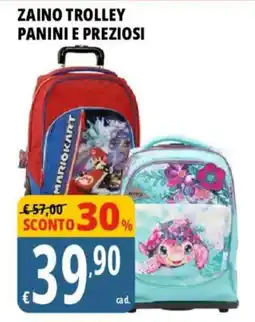 Tigros Zaino trolley Panini e Preziosi offerta