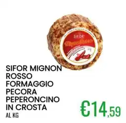 Sugros Sifor mignon rosso formaggio pecora peperoncino in crosta offerta