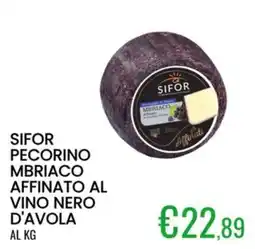 Sugros Sifor pecorino mbriaco affinato al vino nero d'avola offerta