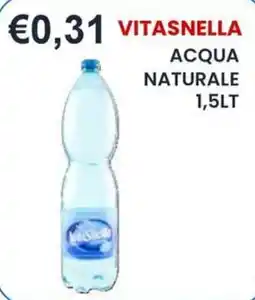 Caramico Vitasnella acqua naturale offerta