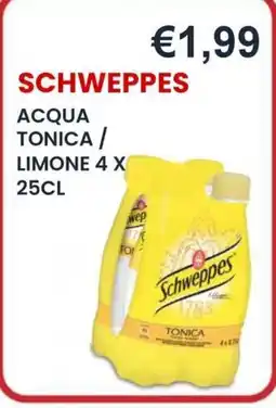 Caramico Schweppes acqua tonica limone offerta