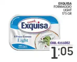 Eurocash Exquisa formaggio light offerta
