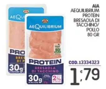 Eurocash AIA AEQUILIBRIUM PROTEIN Bresaola di tacchino offerta