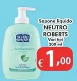 Bernava Sapone liquido NEUTRO ROBERTS offerta