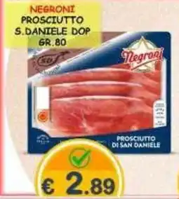 MercADone Negroni Prosciutto S. Daniele DOP offerta