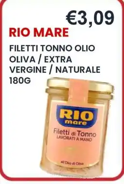 Caramico Rio Mare filetti tonno olio oliva offerta