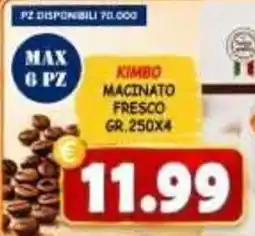 MercADone Kimbo macinato fresco offerta