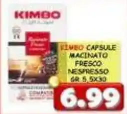 MercADone Kimbo capsule macinato fresco nespresso offerta