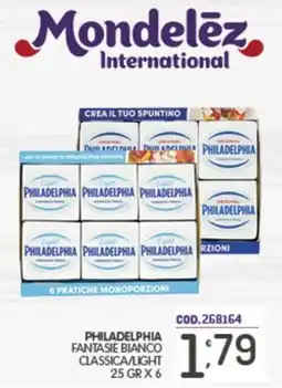 Eurocash Philadelphia Fantasie Bianco Classica/Light offerta
