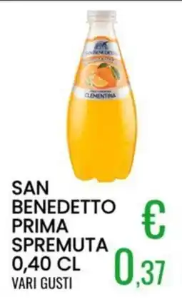 Sugros San Benedetto prima spremuta offerta