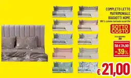 A&O Completo letto matrimoniale Biagiotti Home offerta