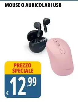 Tigros Mouse o auricolari usb offerta