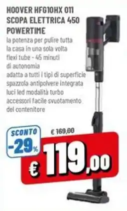 A&O Hoover scopa elettrica 450 powertime offerta