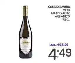 Eurocash Casa d'Ambra Vino Falanghina/Aglianico offerta