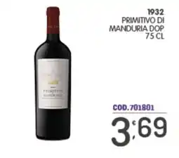 Eurocash 1932 Primitivo di Manduria DOP offerta