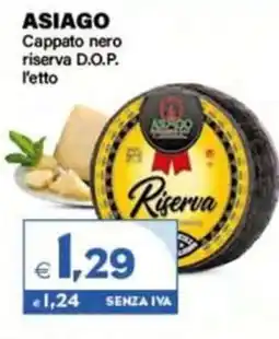 Boningros Cash and Carry Asiago Cappato nero riserva D.O.P. offerta