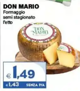 Boningros Cash and Carry Don Mario Formaggio semi stagionato offerta