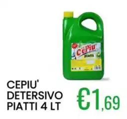 Sugros Cepiu' detersivo piatti offerta