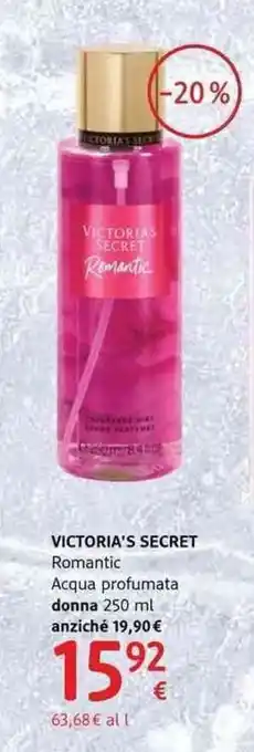 dm drogerie markt Victoria's Secret Romantic Acqua profumata donna 250ml offerta