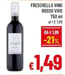 A&O Freschello vino rosso vivo offerta