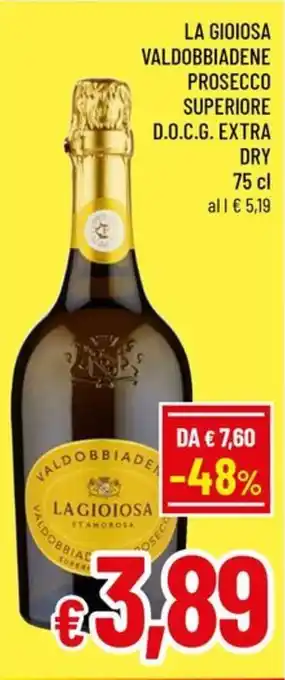 Prosecco superiore D.O.C.G. extra dry