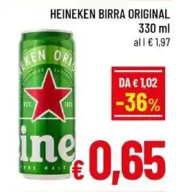 A&O Heineken birra original offerta