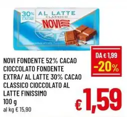 A&O Novi fondente 52% cacao offerta