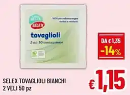 A&O SELEX tovaglioli bianchi offerta