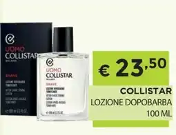 DB detersivi Collistar lozione dopobarba offerta