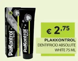 DB detersivi Plakkontrol dentifricio absolute white offerta