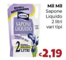 Le Bolle di Giù Giù Mil Mil Sapone Liquido offerta