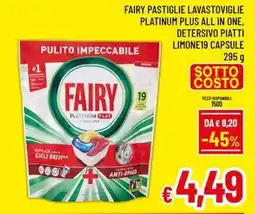 A&O Fairy pastiglie lavastoviglie platinum plus all in one offerta