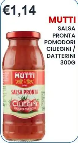 Caramico Mutti salsa pronta ciliegini offerta