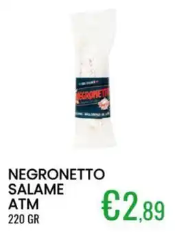 Sugros Negronetto salame atm offerta