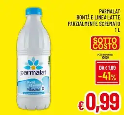 A&O Parmalat Bontà e Linea Latte Parzialmente Scremato offerta