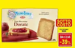 A&O Fette Biscottate Dorate Mulino Bianco offerta