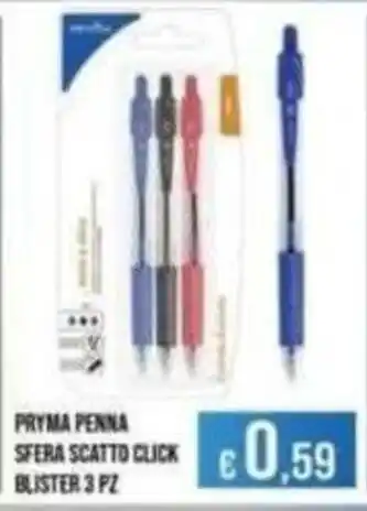 Pryma penna sfera scatto click