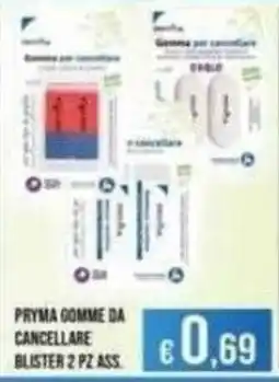 Azzurro Convenienza Pryma gomme da cancellare offerta