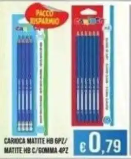 Azzurro Convenienza Carioca matite HB offerta