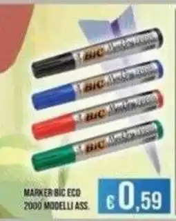 Azzurro Convenienza Marker Bic Eco offerta
