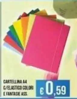 Azzurro Convenienza Cartellina A4 offerta