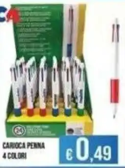 Azzurro Convenienza Carioca penna 4 colori offerta