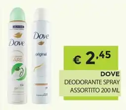 DB detersivi Dove deodorante spray offerta