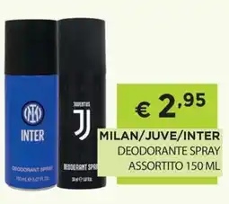 DB detersivi Milan/Juve/Inter deodorante spray offerta