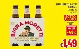 A&O Birra Moretti Ricetta Originale offerta