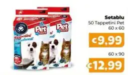 Le Bolle di Giù Giù Setablu Tappetini Pet offerta