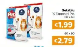 Le Bolle di Giù Giù Setablu Tappetini Pet offerta