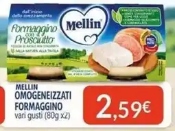 Sanitaria Demma Mellin formaggino con prosciutto offerta
