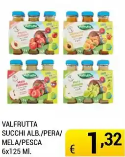 Samia Cash and Carry Valfrutta succhi alb./pera/mela/pesca offerta
